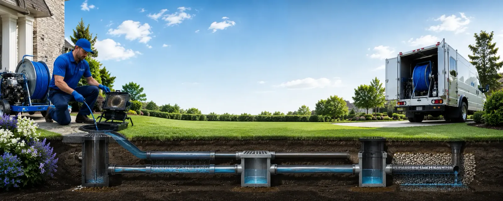 Outdoor drain cleaning information for Woodland, CA